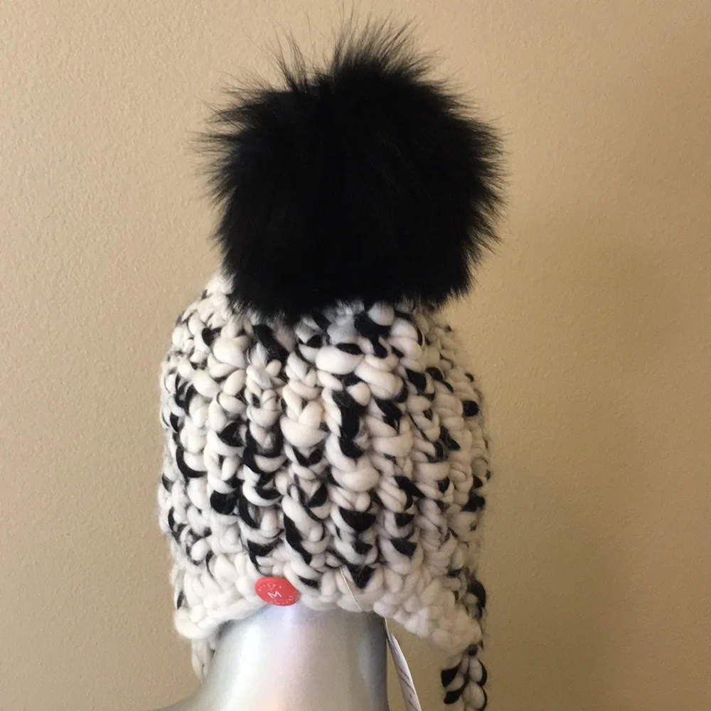 Mischa Lampert Nolita Hat White/Black Blend